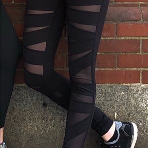 Mesh cutout LuLuLemon full length leggings